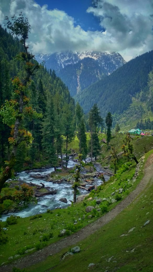 Image of Mountains in Aru Valley of Kashmir.